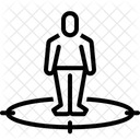 Position Location Standing Icon