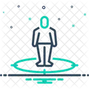 Position Location Standing Icon