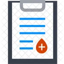 Positive Blood Report Blood Report Medical Report Icon