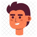 Hairstyle Cheerful Caucasian Icon