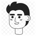 Positive handsome young man  Icon