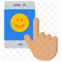 Positive Mobile Interaction  Icon