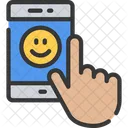 Positive Mobile Interaktion Mobile Interaktion Online Feedback Symbol