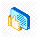 Review Like Isometric Icon