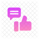 Positive Review Feedback Thumbs Up Icon