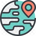 Posizione Punto Di Posizione Gps Icon