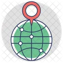 Navigazione Mappa Localizzatore Icon