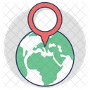 Navigazione Mappa Localizzatore Icon