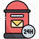 Post 24 Hours 24 Hours Service Icon