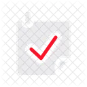Nota Adesiva Confirmar Verificar Icon