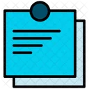 Post It Writing Note Note Design Icon