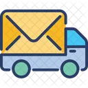 Post LKW Lieferung Paket Symbol