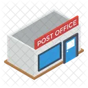 郵便局、郵便局ビル、オフィス アイコン