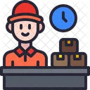 Post Office Delivery Man Icon