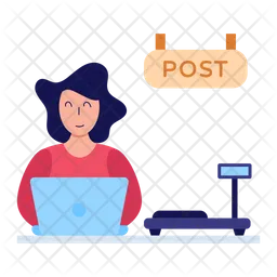 Post Office Worker  Icon