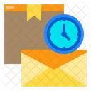 Mail Clock Box Icon