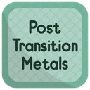 Post Transition Metals Chemistry Periodic Table Icon