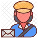 Post Woman Mailwoman Messenger Icon