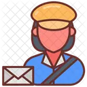 Post Woman Mailwoman Messenger 아이콘