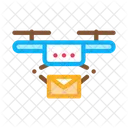 Drone Mail Delivery Icon