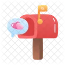 Postal Valentine Post Message Icon