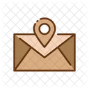 Postal Location Letter Mail Icon