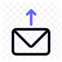 Postausgang Pfeil Hochladen Symbol