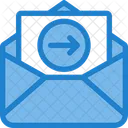 Raus Postausgang Ausgehende Post Symbol