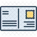 Postcard Stamp Communication Icon