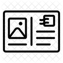 Postcard Mail Card Icon