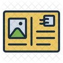 Postcard Mail Card Icon