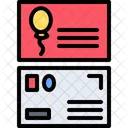 Postcard Card Invitation Icon