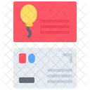 Postcard Card Invitation Icon