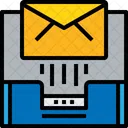 Posteingang Senden Mail Symbol