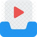 Posteingangsvideo Onlinevideo E Mail Video Symbol