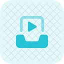 Posteingangsvideo Onlinevideo E Mail Video Symbol