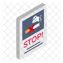 Stop Smoking Banner Advertisement Icon