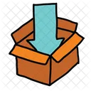 Pfeil Posteingang Box Icon