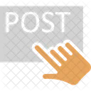 Pointing Post Posting Icon