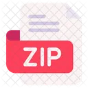 Zip Dokument Datei Symbol