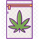 Zip Von Cannabis Gras Tute Symbol