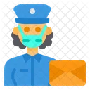 Postman Mail Occupation Icon