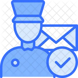 Postman Icon - Download in Dualtone Style