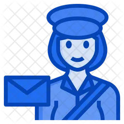 Postman-woman-occupation-female-delivery  Icon