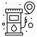 Posto De Gasolina Localizacao Mapa Ícone
