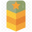 Militar Posto Distintivo Ícone