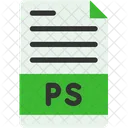 Postscript File Document File Icon
