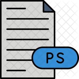 Postscript File  Icon