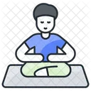 Pose de meditação  Ícone