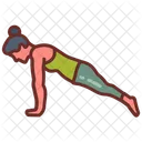 Postura De Tabla Puente Abdominal Ejercicio De Fuerza Icon